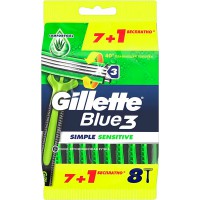 ������ �����.GILLETTE Blue-3 /7+1/ Simple Sensitive - marislav.ru - ������������